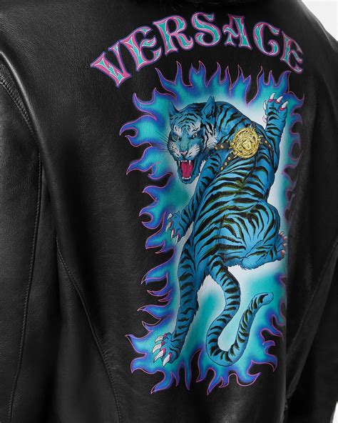 authenticity versace leather jacket|Versace jacket price.